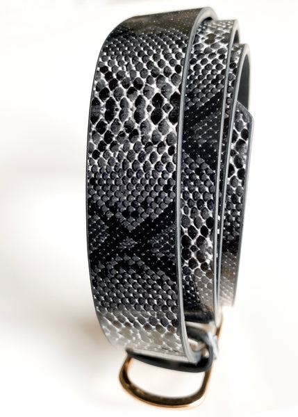 Michael kors snakeskin belt shop